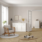 Primrose Sideboard with 3 doors and 3 drawers in White