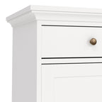 Primrose Sideboard with 3 doors and 3 drawers in White