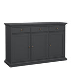Primrose Sideboard with 3 doors and 3 drawers in Matt Grey