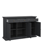 Primrose Sideboard with 3 doors and 3 drawers in Matt Grey