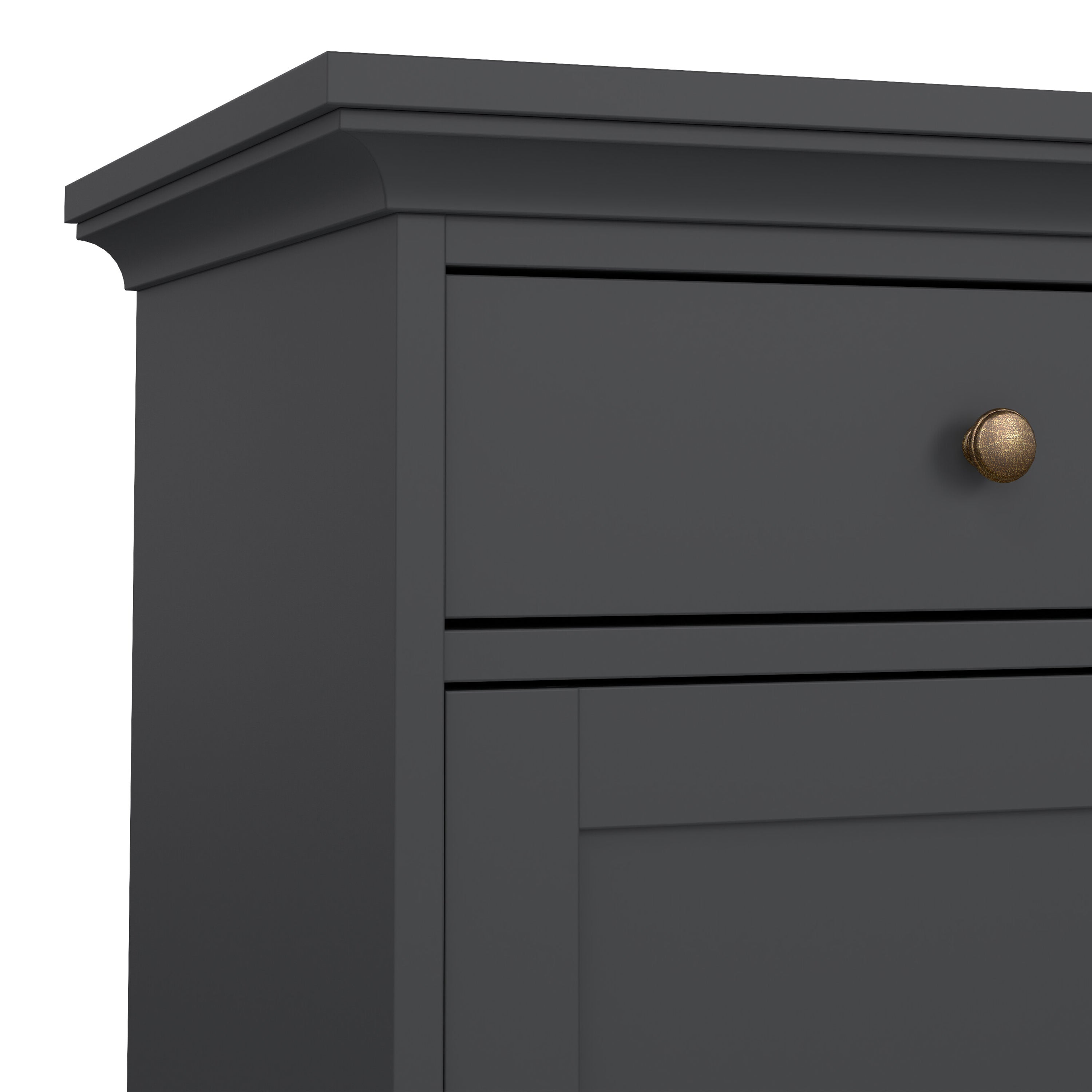 Primrose Sideboard with 3 doors and 3 drawers in Matt Grey