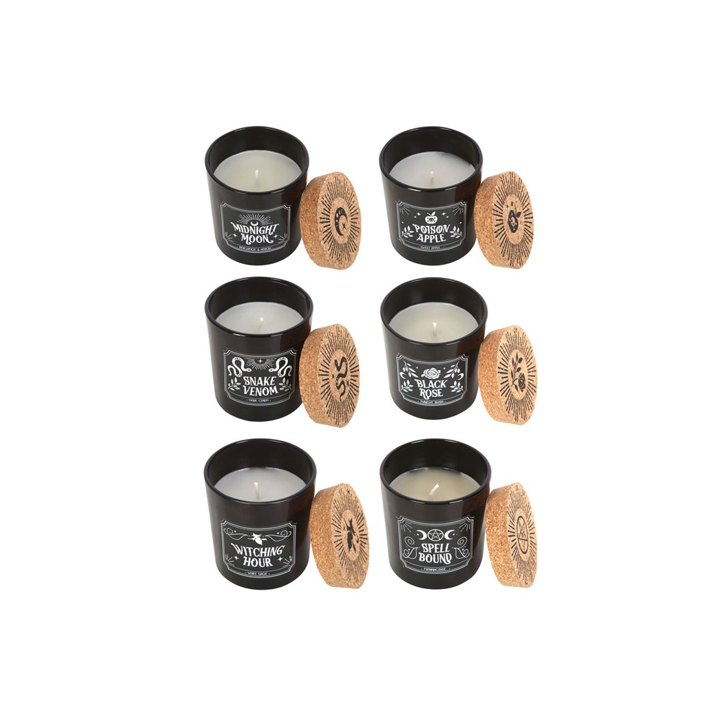 Set of 6 Midnight Ritual Candles