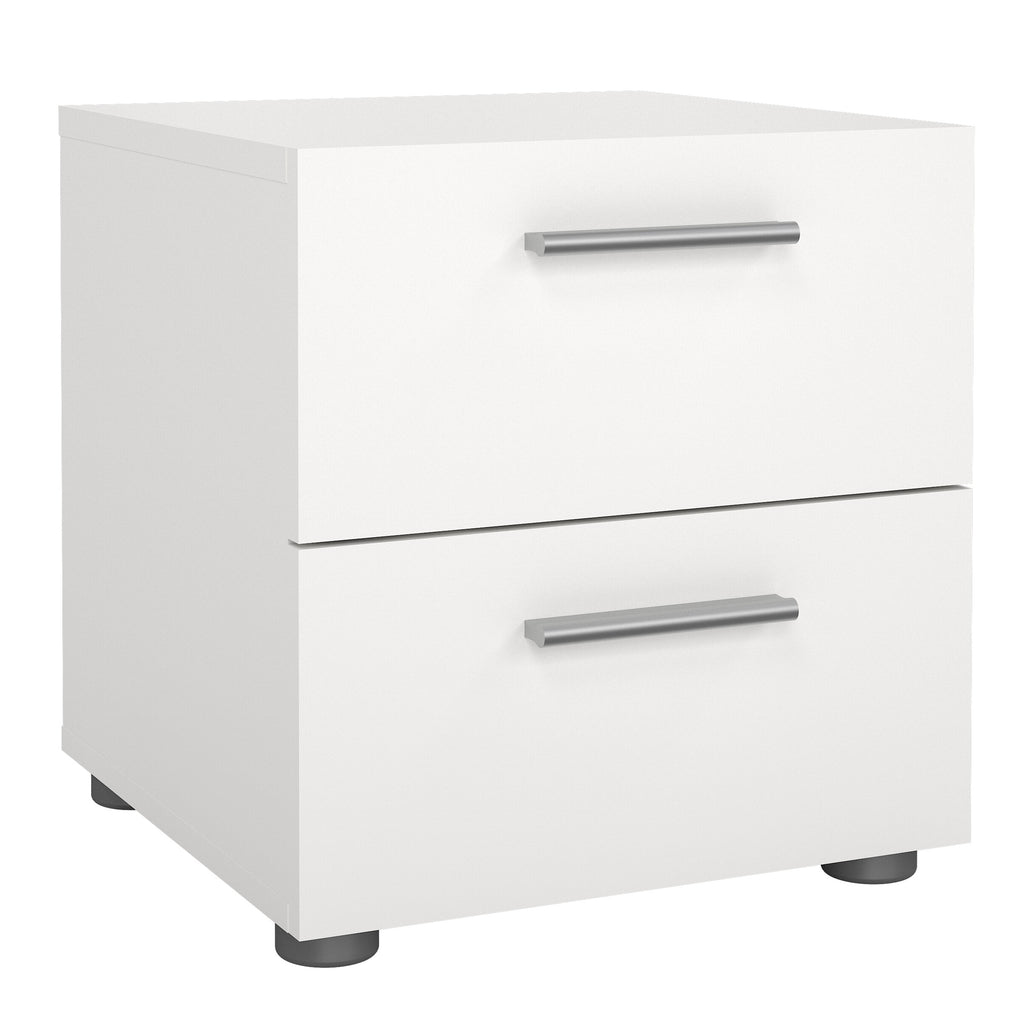 Pippa Bedside 2 Drawers in White