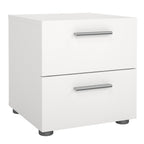 Pippa Bedside 2 Drawers in White