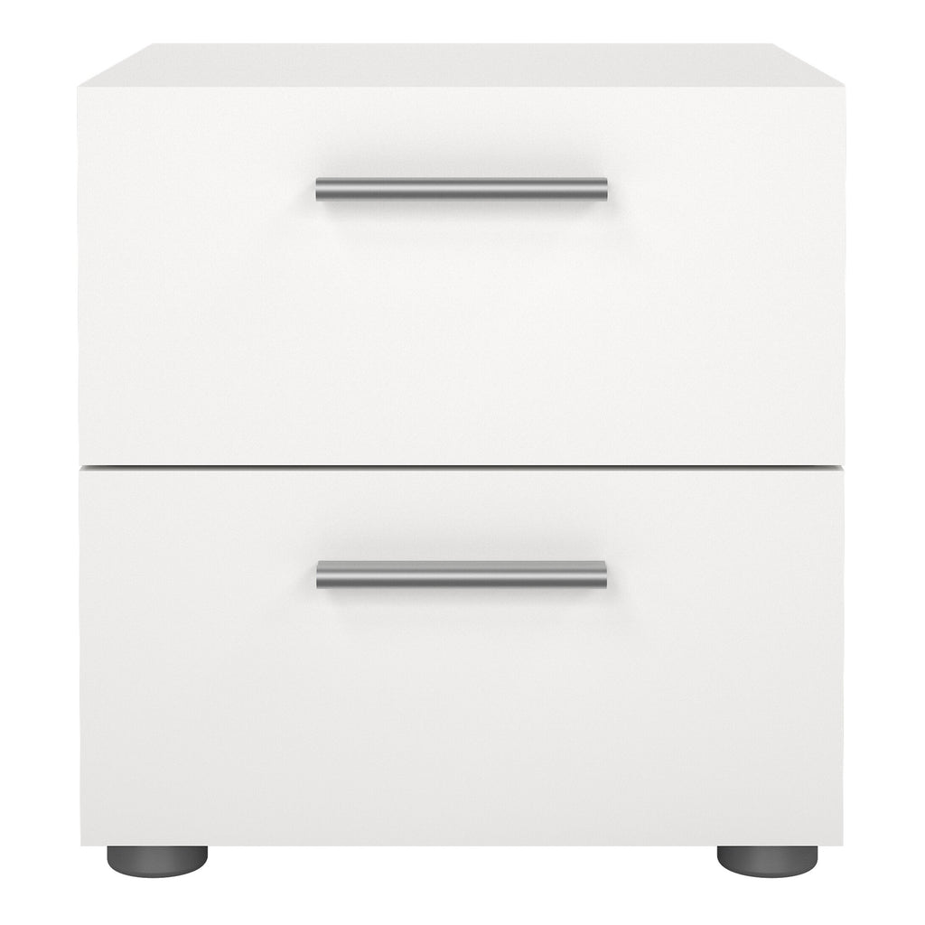 Pippa Bedside 2 Drawers in White