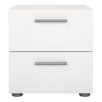 Pippa Bedside 2 Drawers in White