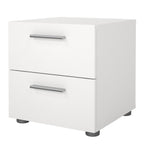 Pippa Bedside 2 Drawers in White