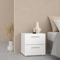 Pippa Bedside 2 Drawers in White