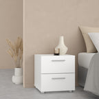 Pippa Bedside 2 Drawers in White