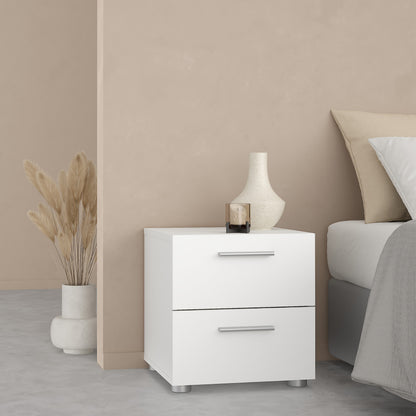 Pippa Bedside 2 Drawers in White