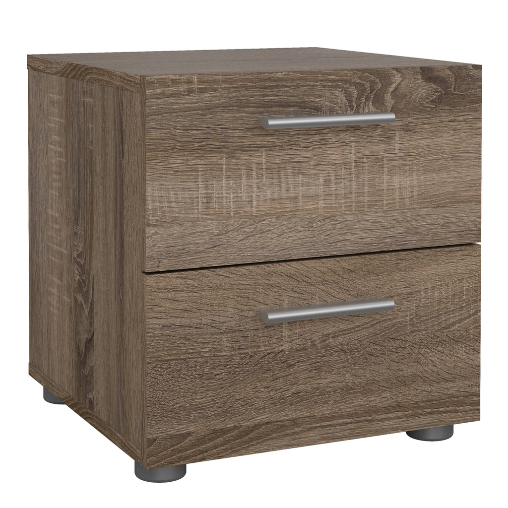 Pippa Bedside 2 Drawers in Truffle Oak