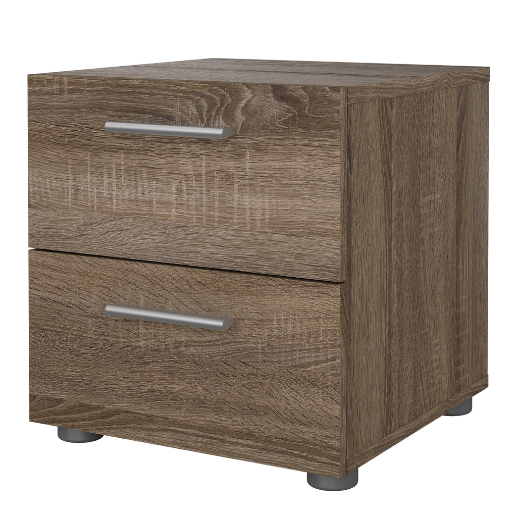 Pippa Bedside 2 Drawers in Truffle Oak