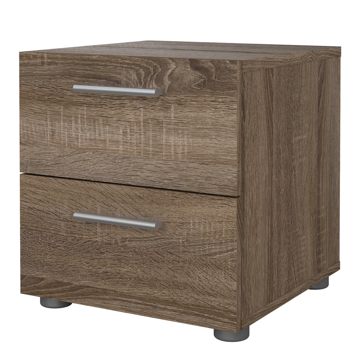 Pippa Bedside 2 Drawers in Truffle Oak