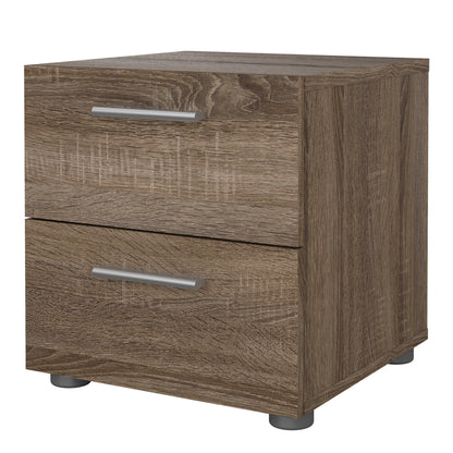 Pippa Bedside 2 Drawers in Truffle Oak