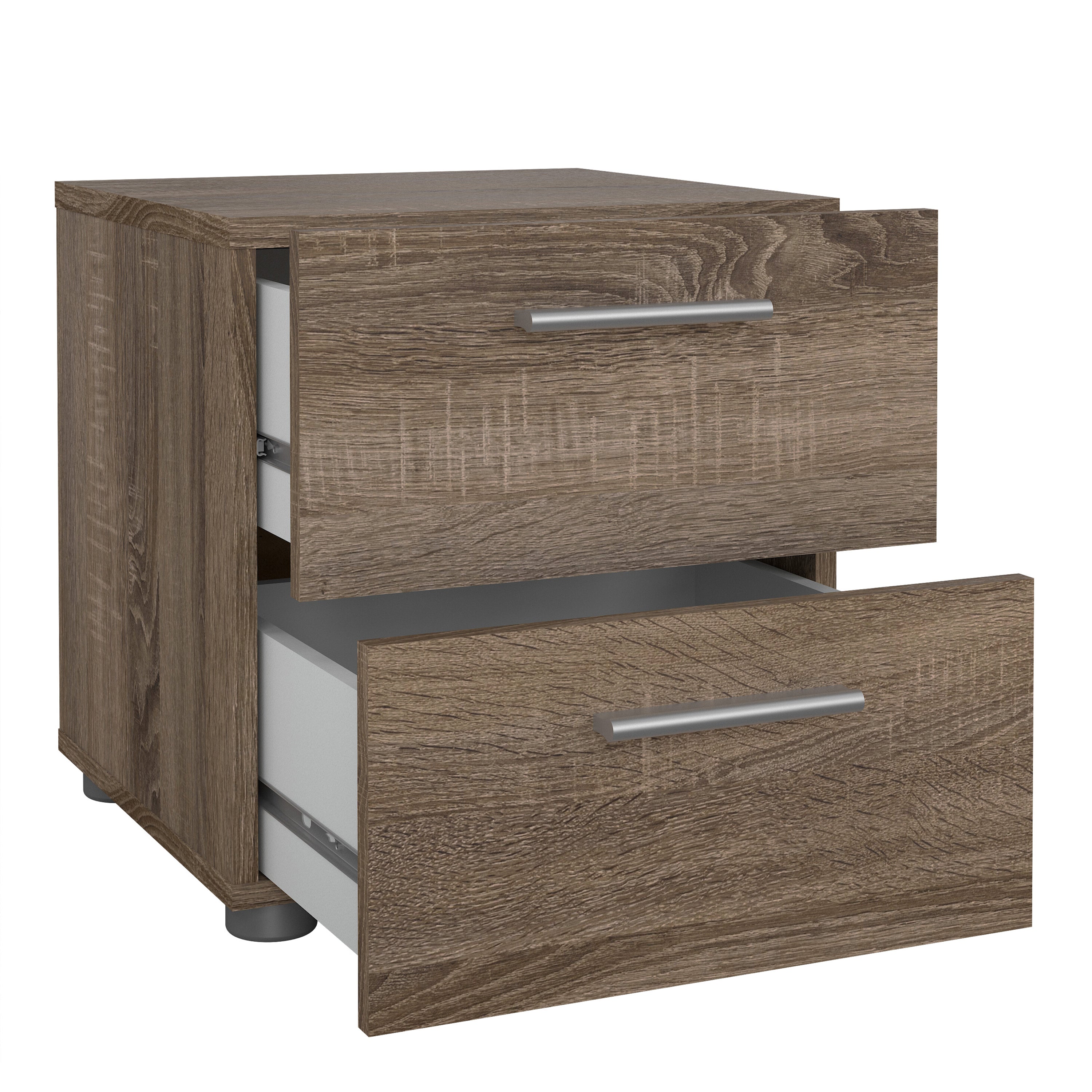 Pippa Bedside 2 Drawers in Truffle Oak