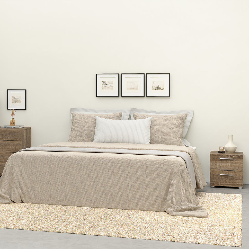 Pippa Bedside 2 Drawers in Truffle Oak