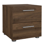 Pippa Bedside 2 Drawers in Walnut