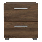 Pippa Bedside 2 Drawers in Walnut