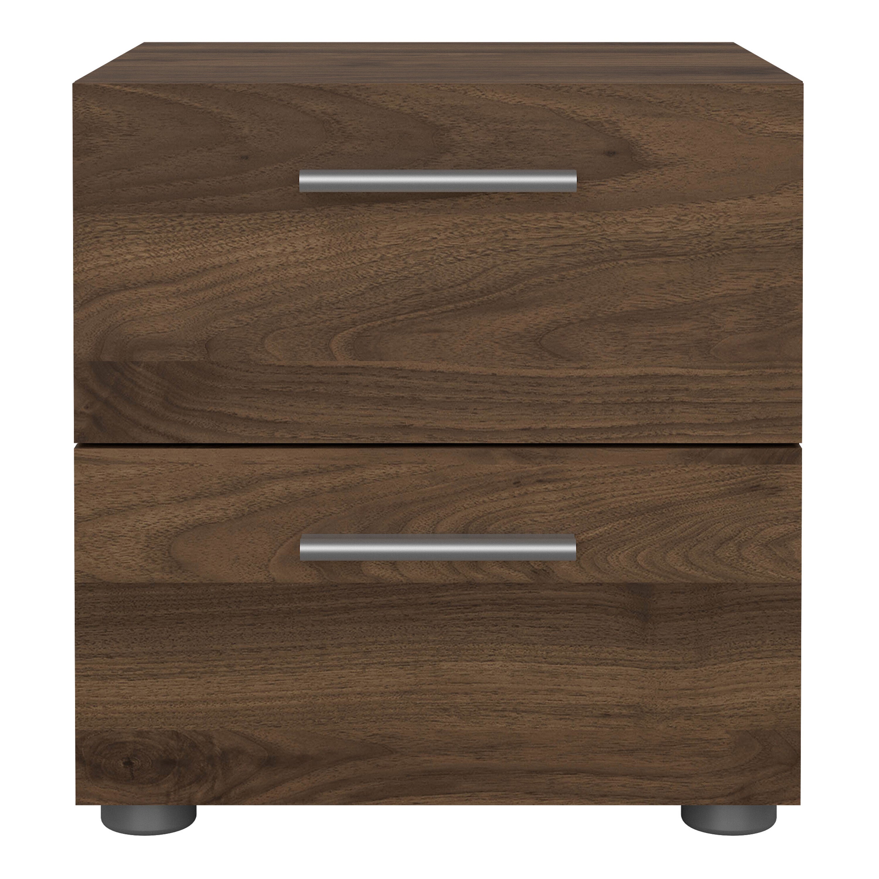 Pippa Bedside 2 Drawers in Walnut
