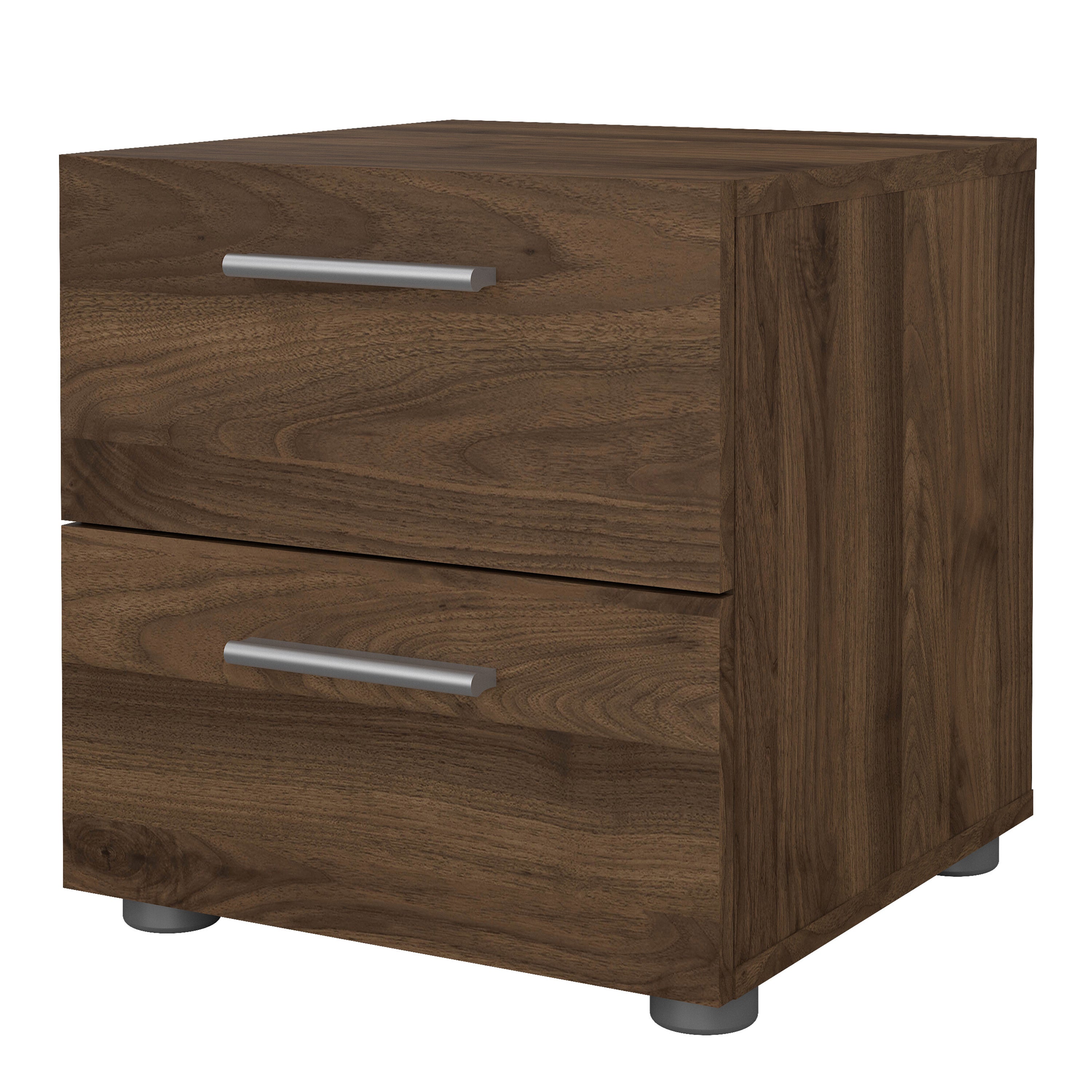 Pippa Bedside 2 Drawers in Walnut