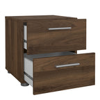 Pippa Bedside 2 Drawers in Walnut