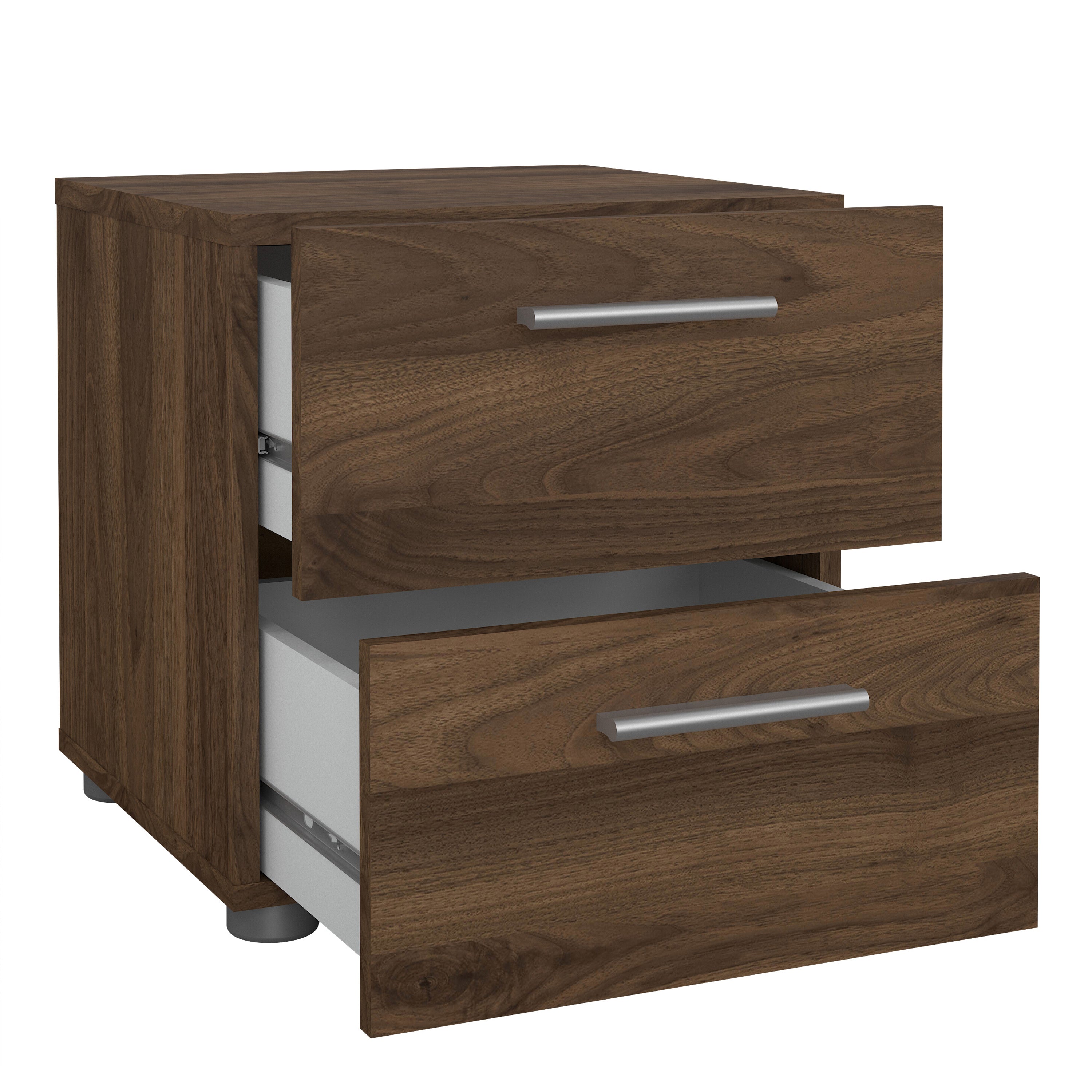 Pippa Bedside 2 Drawers in Walnut
