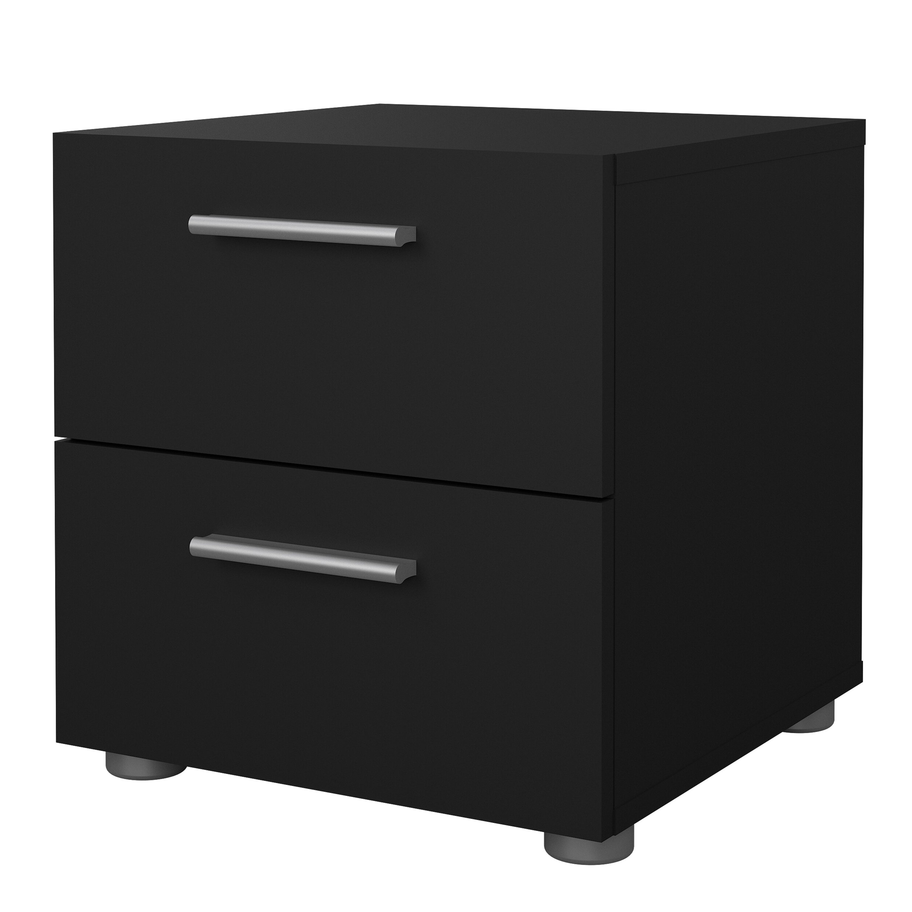 Pippa Bedside 2 Drawers in Black