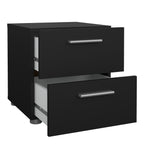 Pippa Bedside 2 Drawers in Black