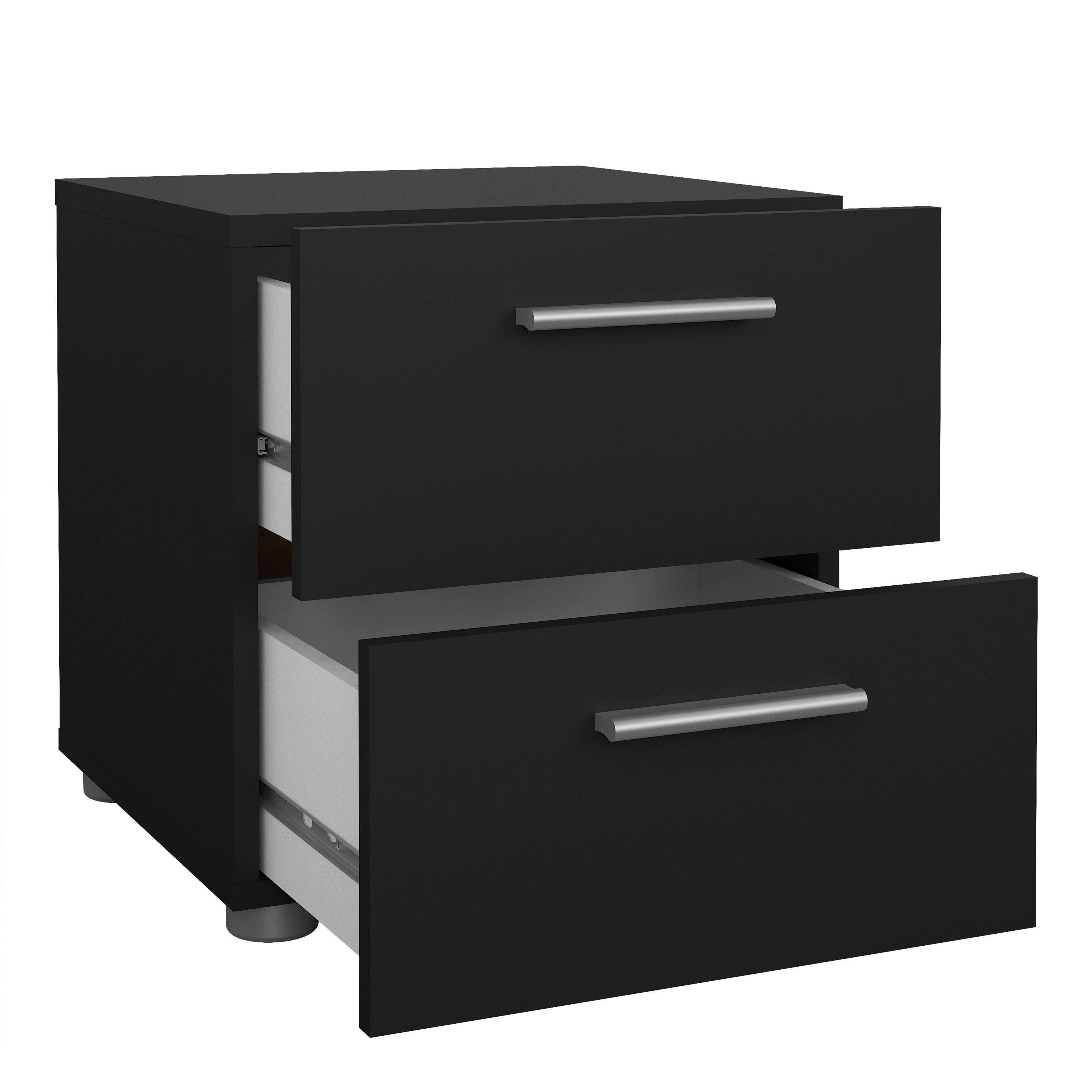 Pippa Bedside 2 Drawers in Black