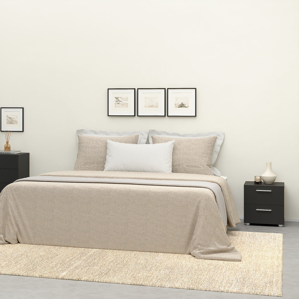 Pippa Bedside 2 Drawers in Black