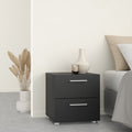 Pippa Bedside 2 Drawers in Black
