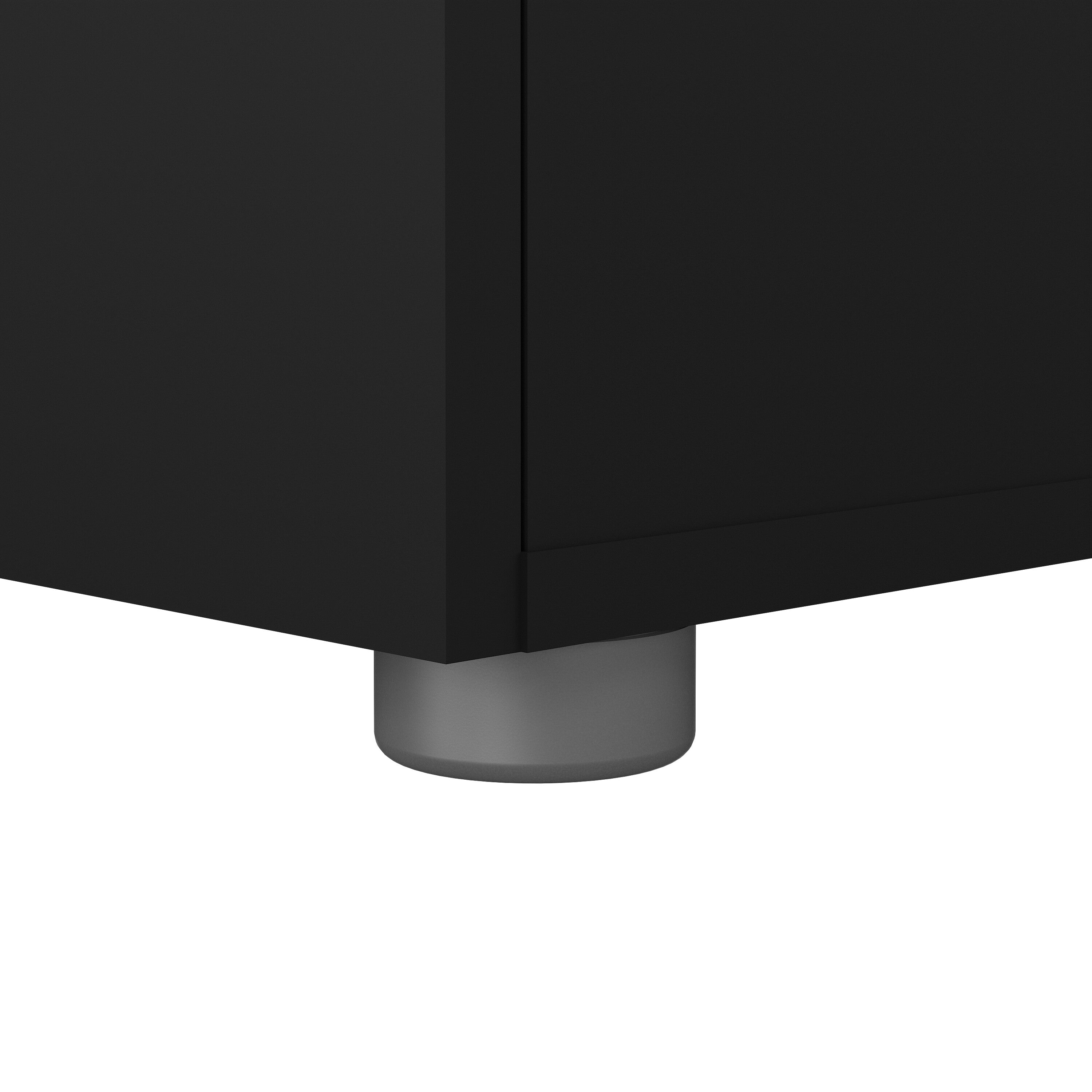 Pippa Bedside 2 Drawers in Black