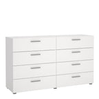 Pippa 8 Drawer chest (4+4) in White