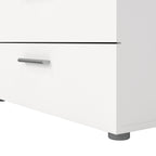 Pippa 8 Drawer chest (4+4) in White
