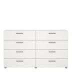 Pippa 8 Drawer chest (4+4) in White
