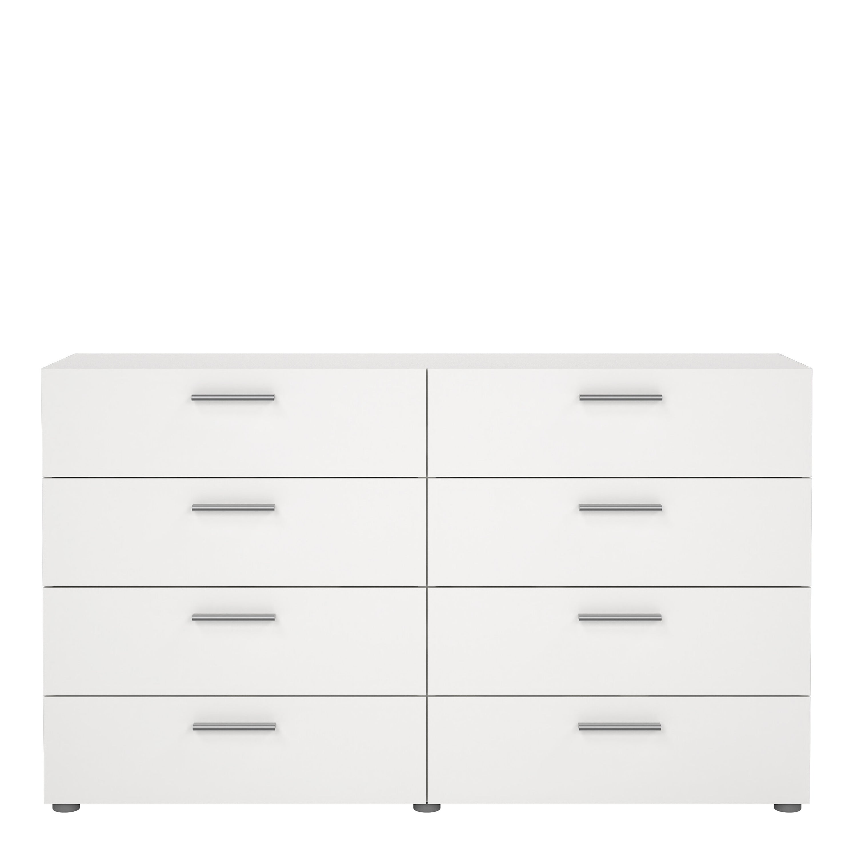 Pippa 8 Drawer chest (4+4) in White