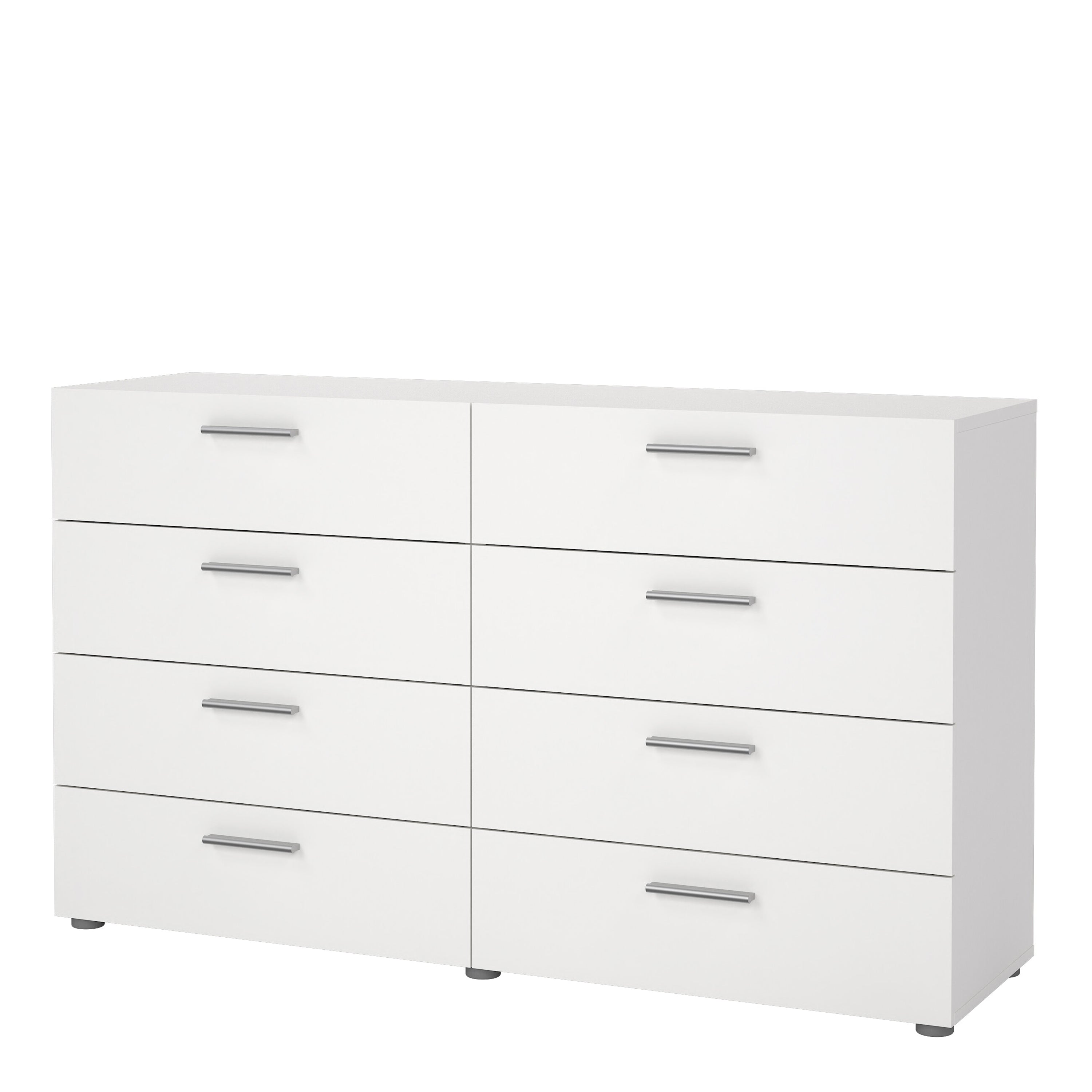 Pippa 8 Drawer chest (4+4) in White