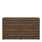 Pippa 8 Drawer chest (4+4) in Walnut