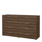 Pippa 8 Drawer chest (4+4) in Walnut