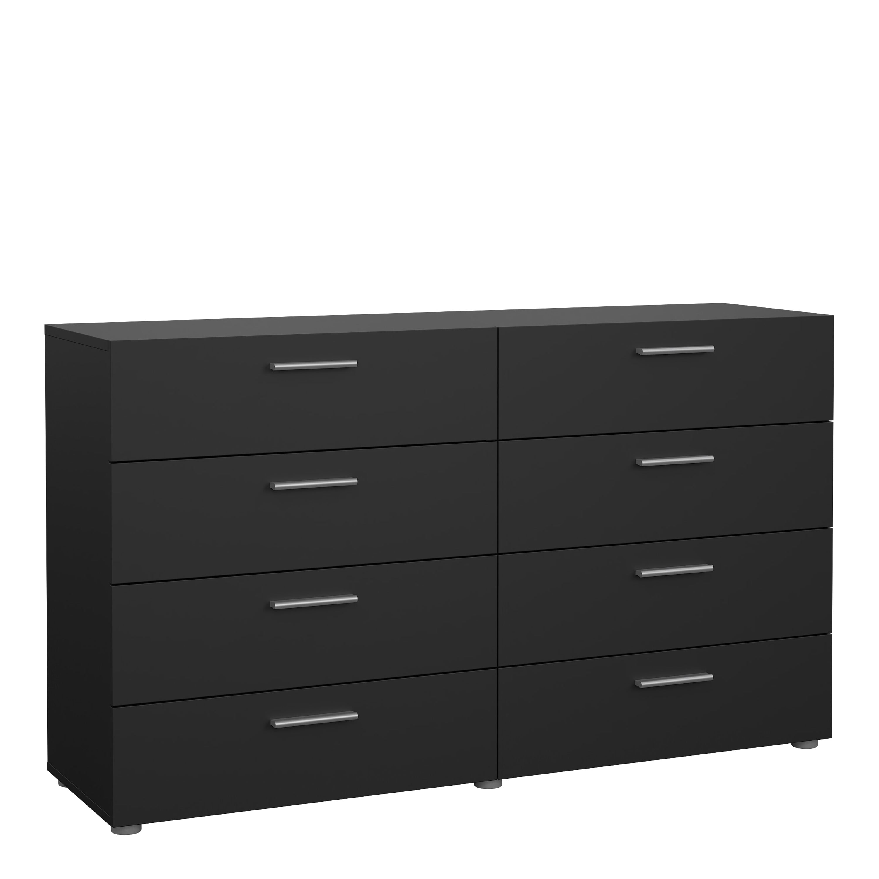 Pippa 8 Drawer chest in Black