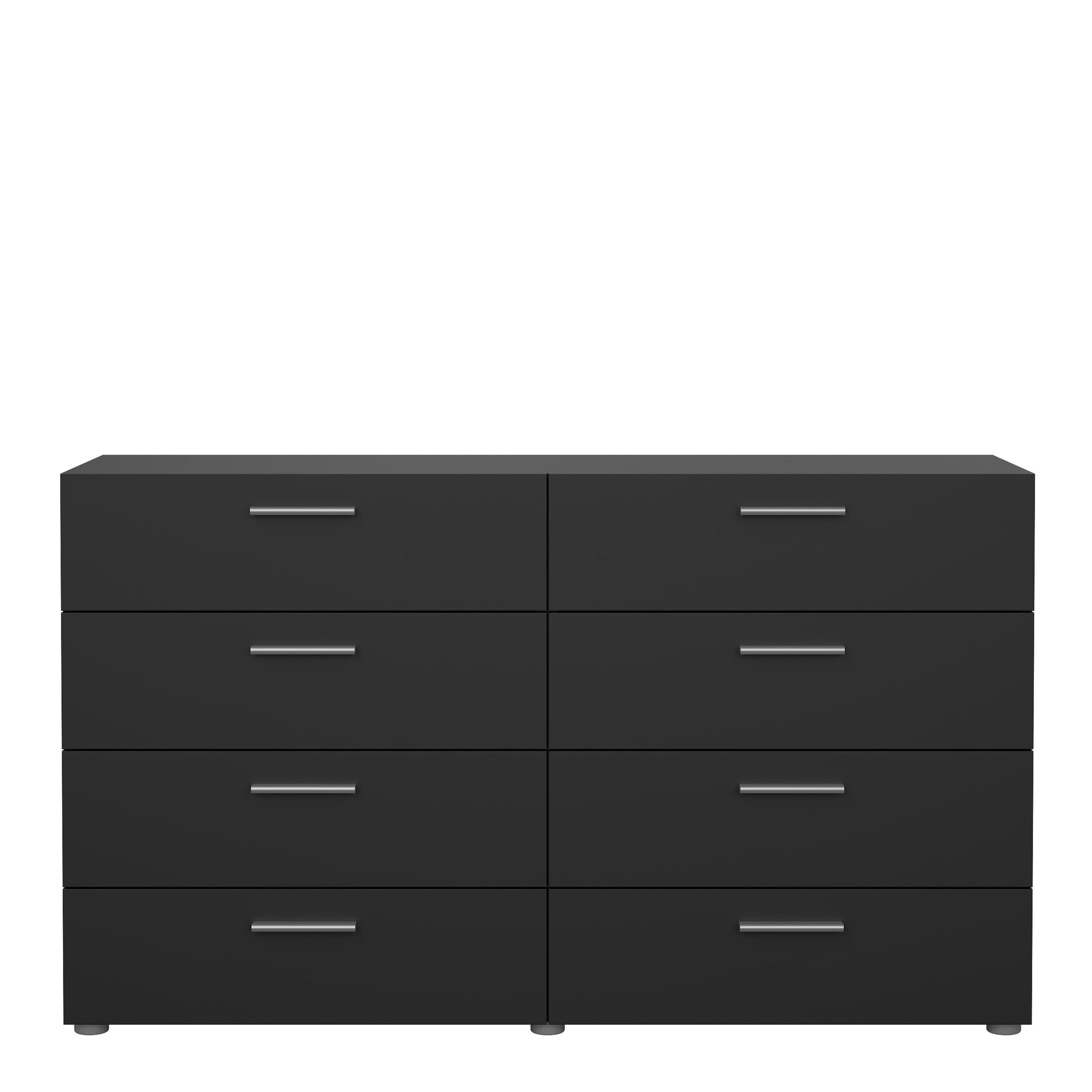Pippa 8 Drawer chest in Black