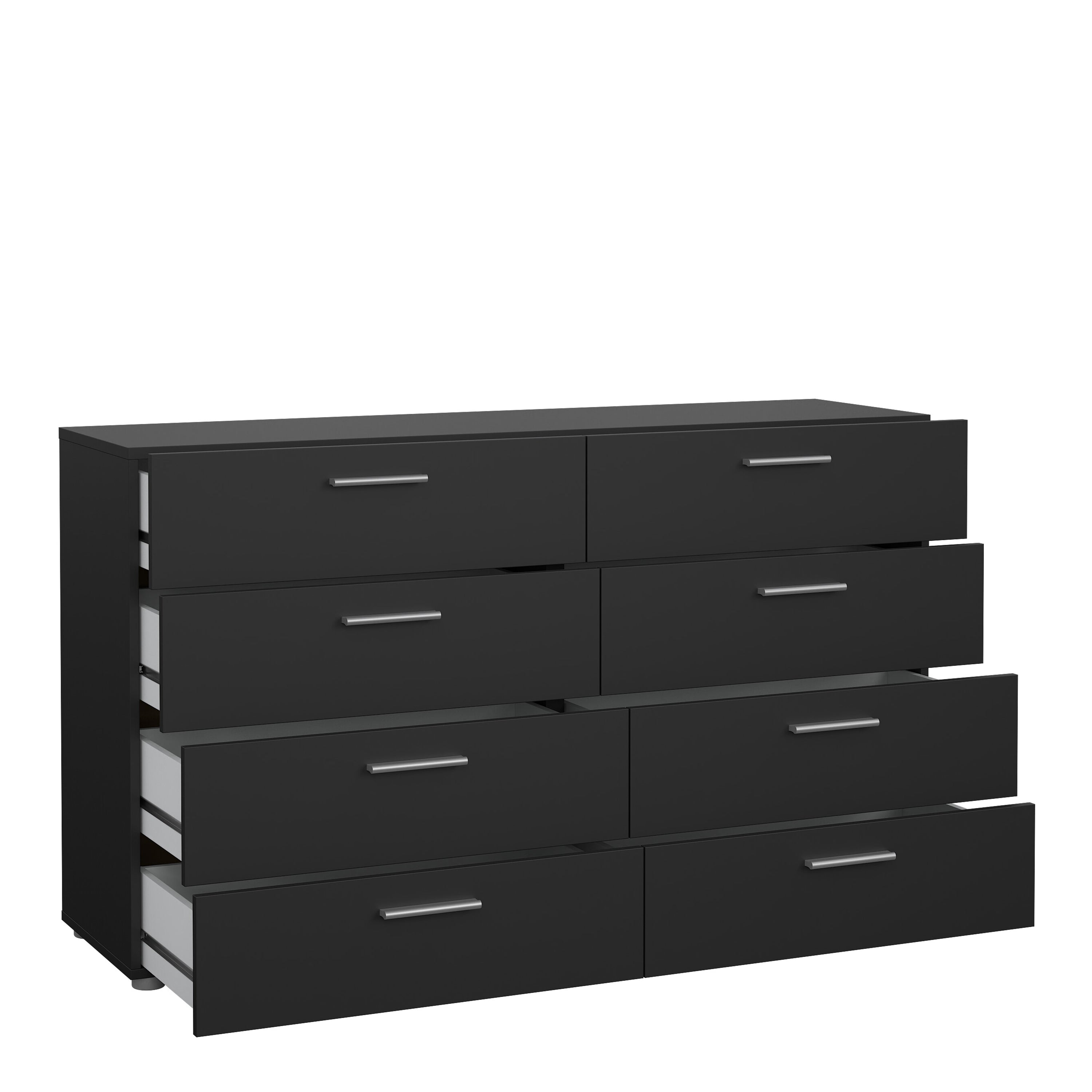 Pippa 8 Drawer chest in Black