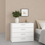 Pippa Chest of 4 Drawers in White