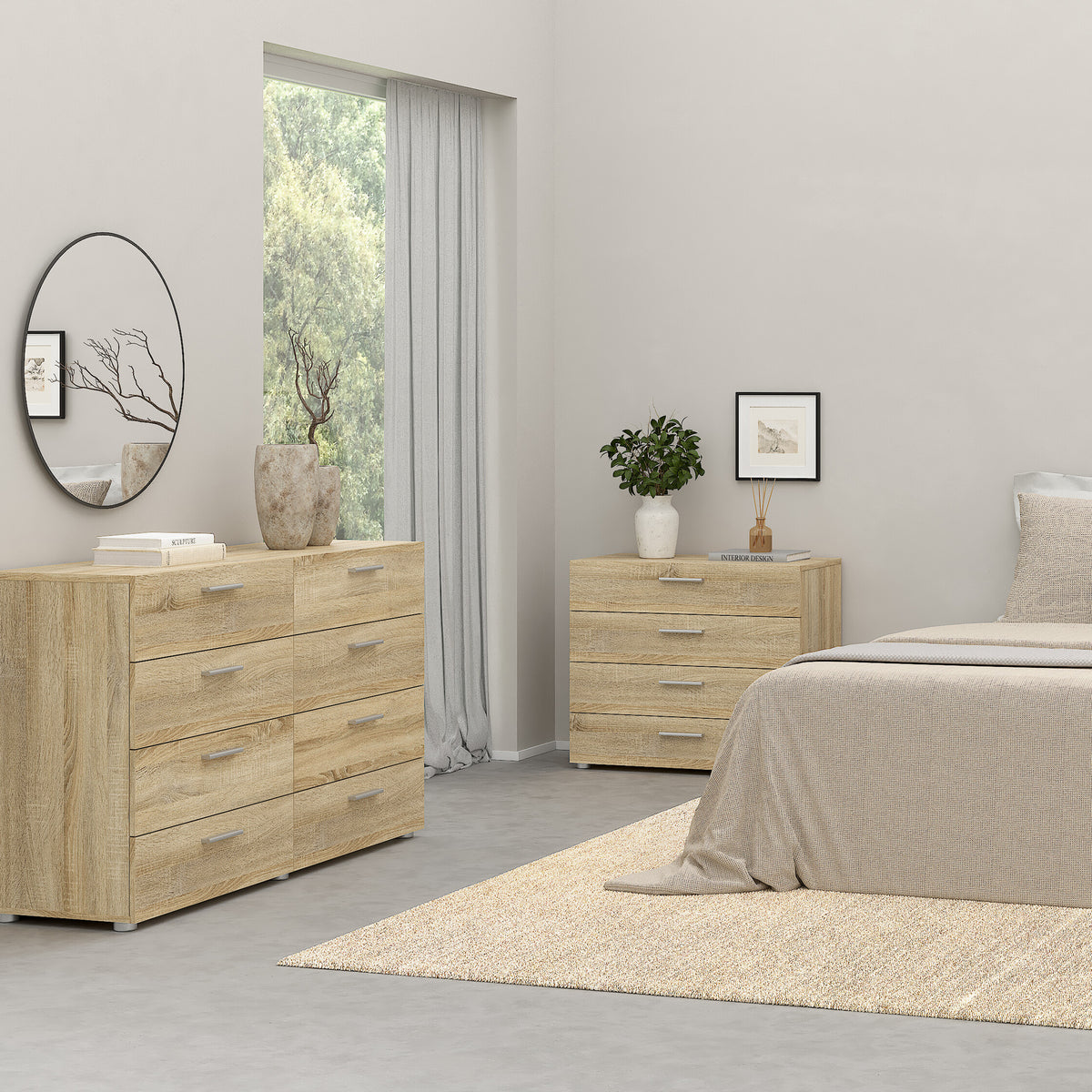 Pippa Chest of 4 Drawers in Oak