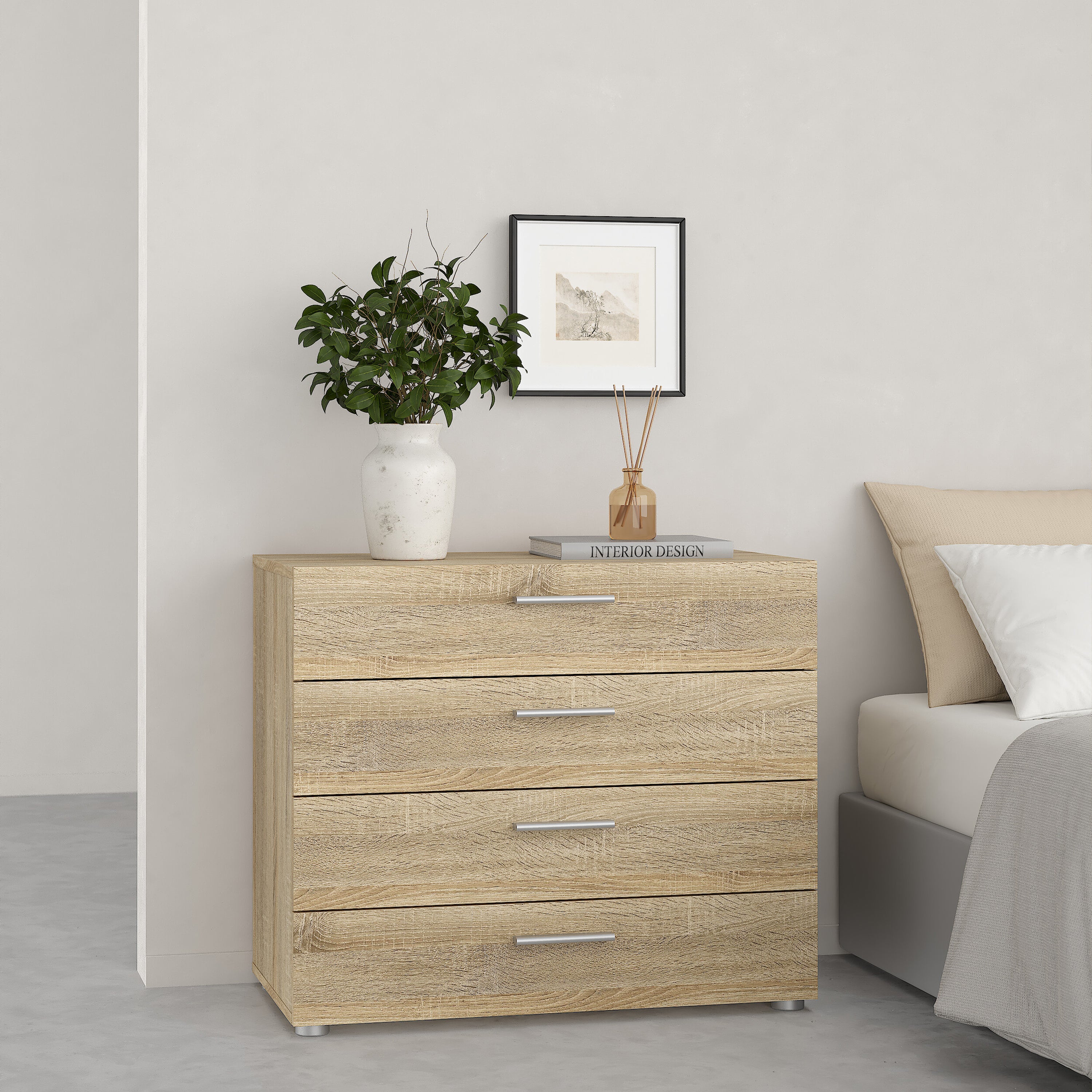 Pippa Chest of 4 Drawers in Oak