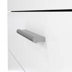 Pippa Chest of 4 Drawers in Oak with White High Gloss