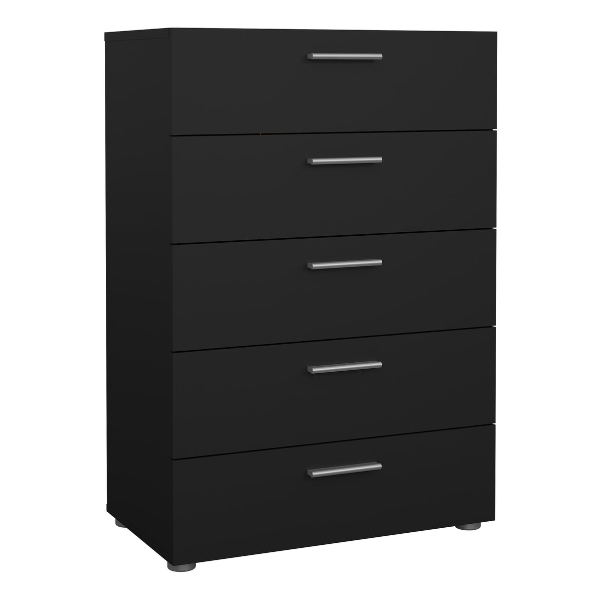 Pippa Chest of 5 Drawers in Black