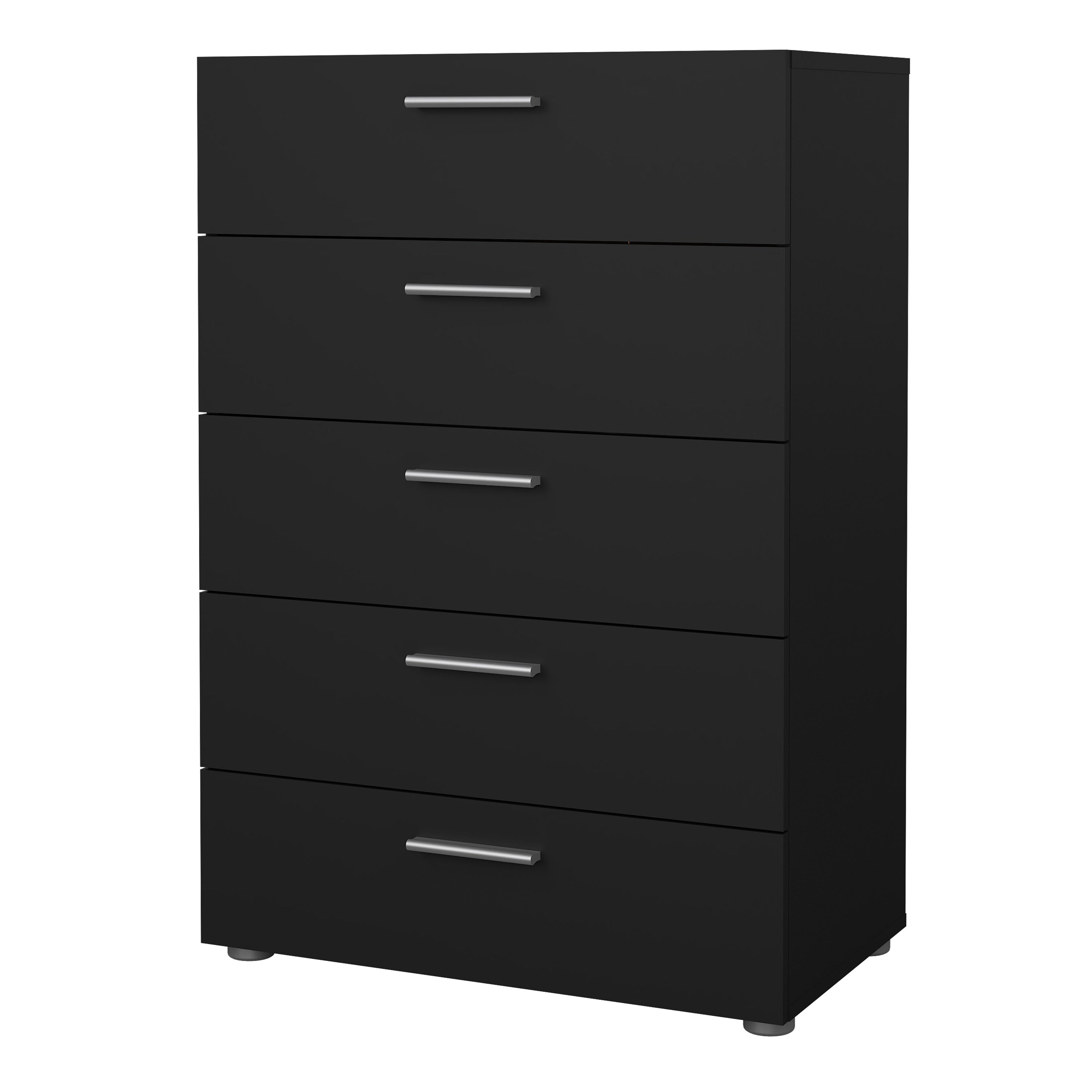 Pippa Chest of 5 Drawers in Black