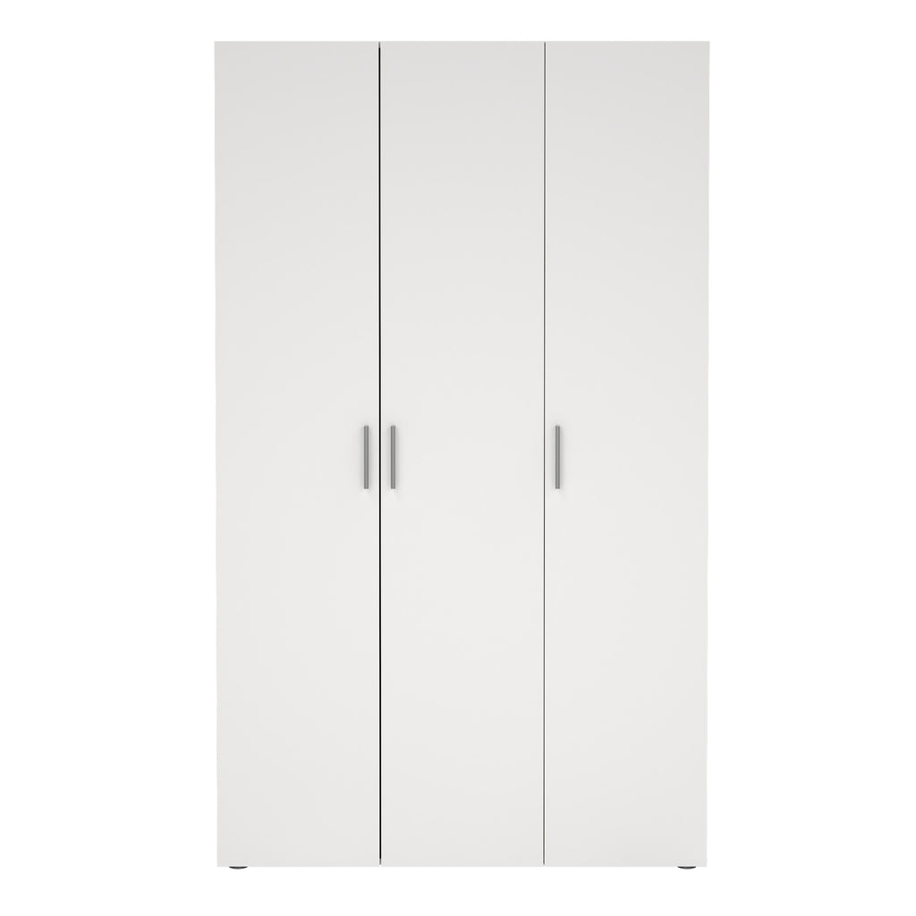 Pippa Wardrobe with 3 Doors in White