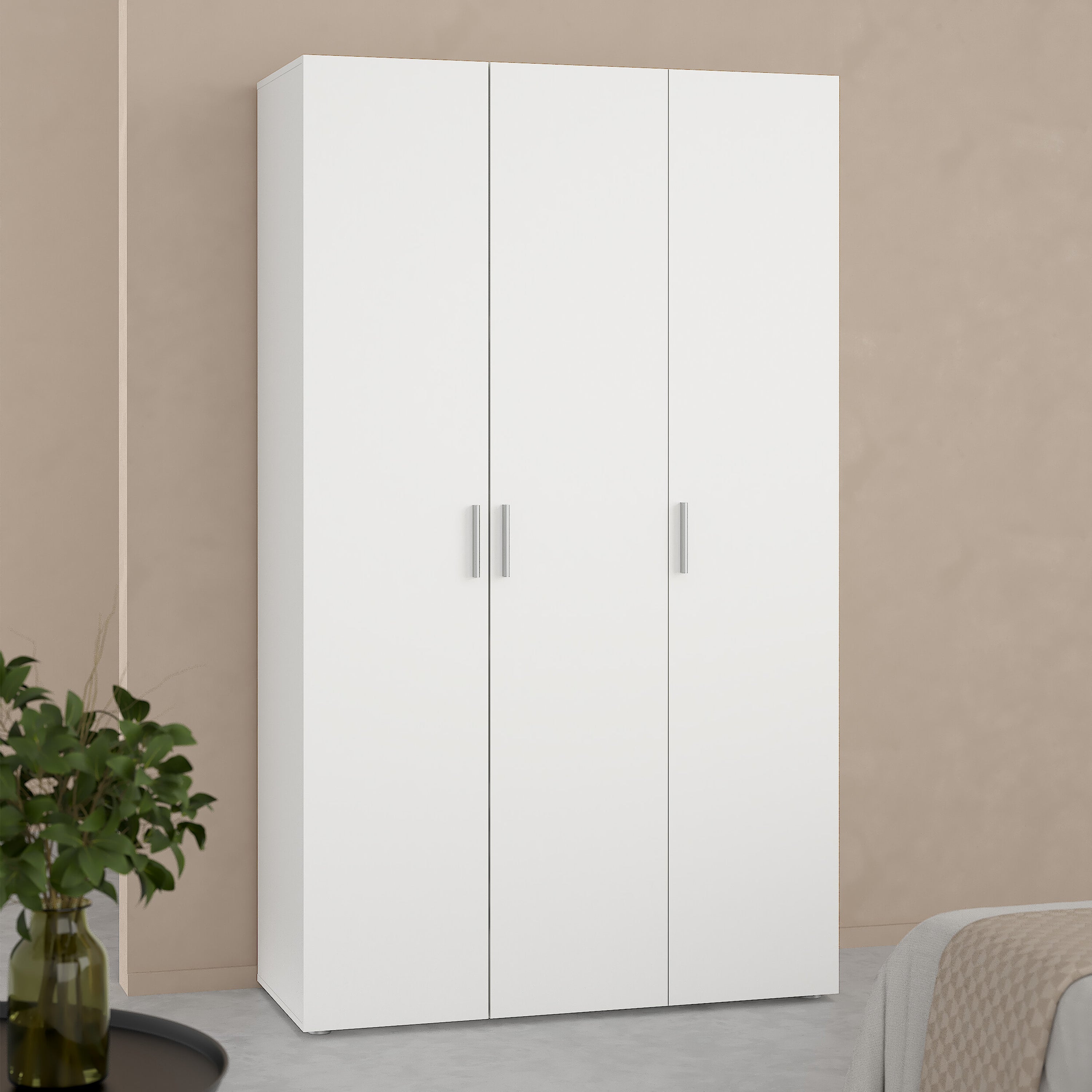 Pippa Wardrobe with 3 Doors in White